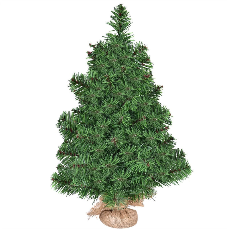 2 Ft Tabletop Artificial Christmas Tree Green Spruce Tree