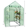 4 Tier 8 Shelves Mini Walk-in Plant Greenhouse for Outdoor Garden - Bestoutdor