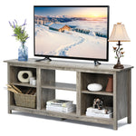 2-Tier Farmhouse Universal TV Stand for 18" Electric Fireplace, 58" Entertainment Center Media Console Up to 65" Flat Screen TVs