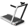 2 in 1 Folding Treadmill 2.25HP Superfit Under Desk Electric Treadmill Walking Pad with Dual Display & Remote Control