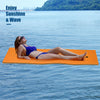 3-Layer Tear-Resistant XPE Foam Floating Water Pad Mat with Rolling Pillow Design