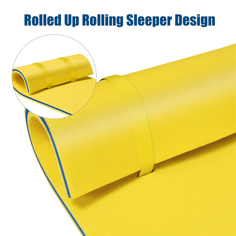 3-Layer Tear-resistant Relaxing Foam Floating Pad, Yellow