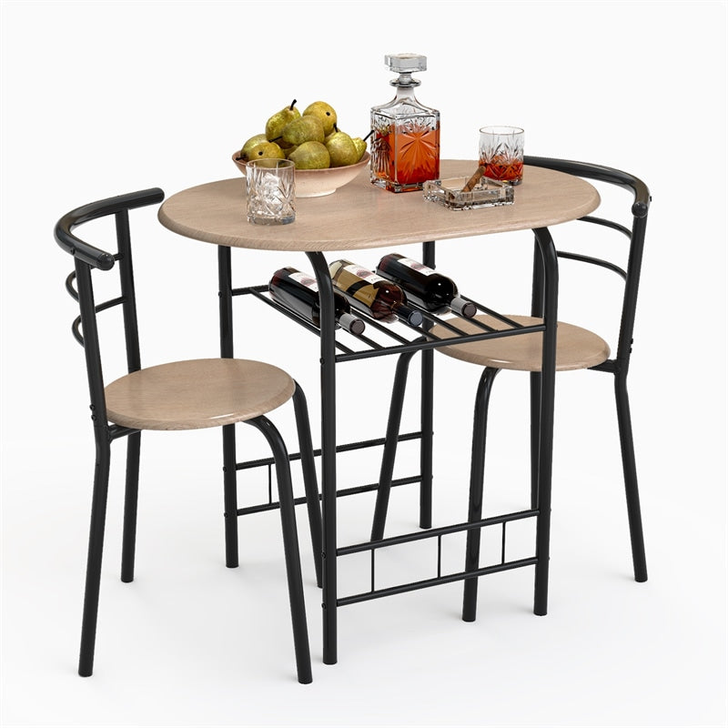 Round space saving hotsell dining table and chairs