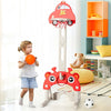 3-in-1 Toddler Basketball Hoop Adjustable Height Playset Sports Activity Center with Ring Toss & Soccer Balls