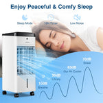 3-in-1 Portable Evaporative Air Cooler with Fan Humidifier & Remote Control