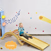 3-in-1 Toddlers Climbing Toys Wooden Montessori Arch Climbing Arch Rocker with Ramp & Padding
