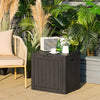 30 Gallon Outdoor Deck Box Patio Storage Container Bench with Lockable Lid