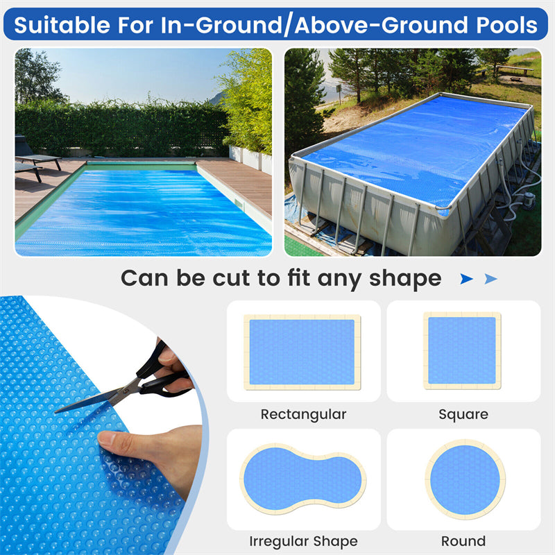 16' x 32' Rectangular Solar Pool Cover for Above Ground Pools Sale -  Bestoutdor