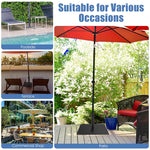 35 LBS 20" Heavy Duty Patio Umbrella Stand Weighted Base with 4 Adjustable Footpads