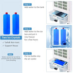3 In 1 Portable Evaporative Air Cooler with 3 Fan Modes and Remote Control