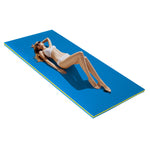 3-Layer Tear-proof XPE Foam Floating Water Pad Mat with Rolling Pillow Design