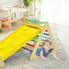 3 in 1 Pikler Triangle Climber Wooden Toddler Climbing Ladder Kids Montessori Play Gym Set Ladder Climber with Sliding Ramp