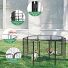 40" 8 Panel Outdoor Dog Fence with Gate, Heavy Duty Portable Dog Kennel Pet Puppy Dog Playpen Dog Exercise Pen for Yard