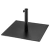40 lbs Square Steel Patio Umbrella Base Stand with 3 Adapters