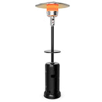 48000 BTU Standing Outdoor Propane Patio Heater with Shelf and Wheels