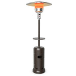 50,000 BTU Propane Patio Heater with Auto Shut-Off & Tip Protection, Commercial Outdoor Heater w/ Wheels & Drink Shelf for Backyard, Restaurant