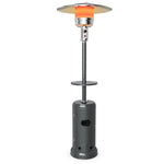 50,000 BTU Propane Patio Heater with Auto Shut-Off & Tip Protection, Commercial Outdoor Heater w/ Wheels & Drink Shelf for Backyard, Restaurant