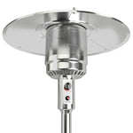 50,000 BTU Propane Patio Heater with Auto Shut-Off & Tip Protection, Commercial Outdoor Heater w/ Wheels & Drink Shelf for Backyard, Restaurant