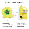 480 Watt Air Blower Pump Fan for Inflatable Bounce House