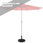 49 LBS Round Wicker Resin Patio Umbrella Base Outdoor Umbrella Stand