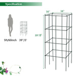 4 Pack Garden Trellis Plant Cage Support for Climbing Plants