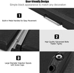 4 Piece Cantilever Offset Umbrella Base Weight, 195lbs Sand-Water Filled Umbrella Weight Plate for Poolside, Backyard, Garden