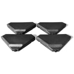 4 Piece Cantilever Offset Umbrella Base Weight, 195lbs Sand-Water Filled Umbrella Weight Plate for Poolside, Backyard, Garden