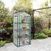 4 Tier Outdoor Portable Mini Greenhouse with Cover - Bestoutdor