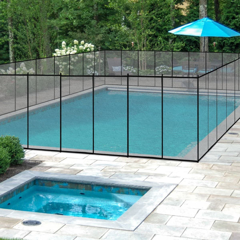 4 ft x 12 ft Mesh Pool Safety Fence for In-Ground