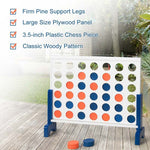 Wooden 4 in a Row Giant Game Set with Carrying Bag