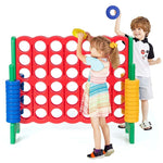 4-to-Score Giant Game Set with 42 Jumbo Rings & Quick-Release Slider
