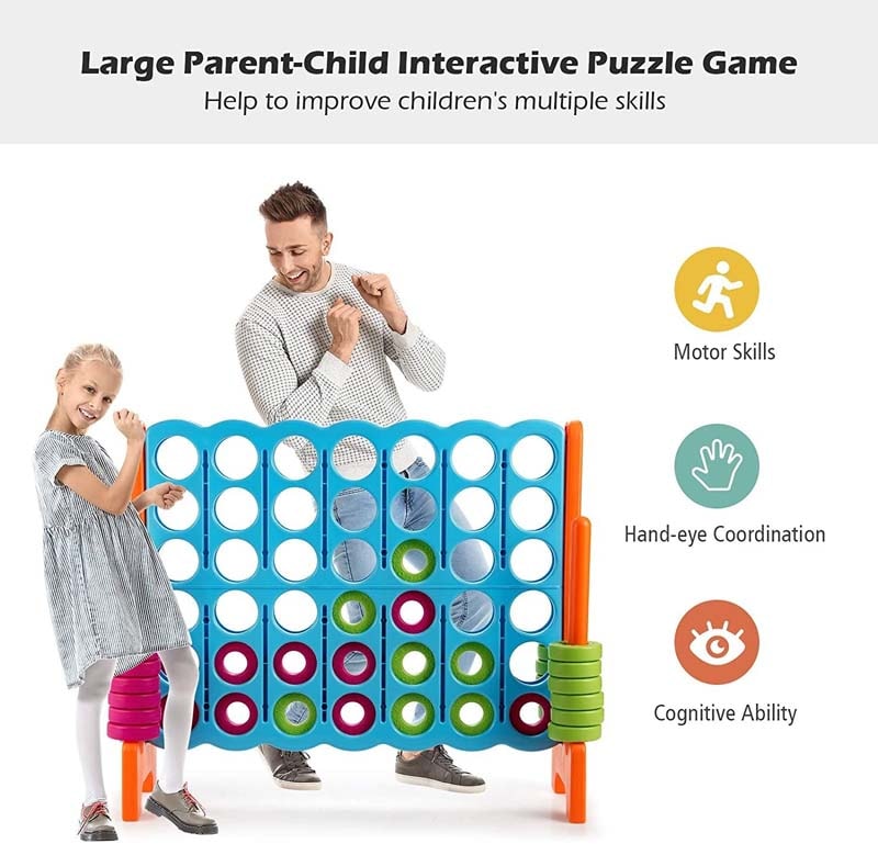 4 in A Row 4-to-Score Giant Game Set for Family Party Holiday