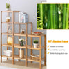 5-Tier Multifunctional Bamboo Plant Display Stand Organizer - Bestoutdor