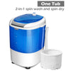 Portable Mini Washing Machine 5.5 Lbs Capacity Compact Laundry Machine with Spin Dryer for