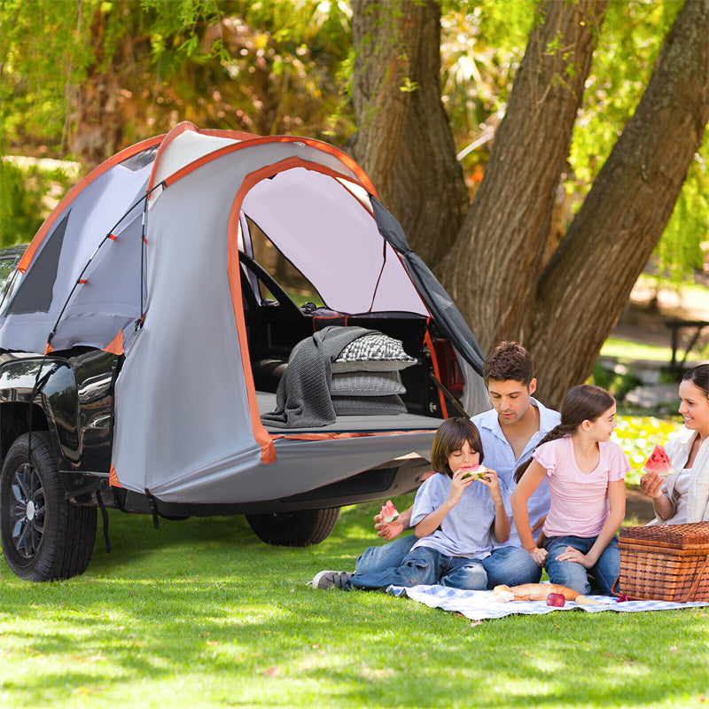 5.5’-5.8’ 2-Person Portable Pickup Truck Tent with Removable Rainfly & Carrying Bag