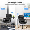 500lbs Big & Tall Office Chair Swivel High Back Executive Chair Adjustable Leather Computer Desk Chair with Heavy Duty Metal Base