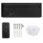 50" Recessed Electric Fireplace, Ultra-Thin Wall-Mounted Heater Insert with Remote Control, Touch Screen, Adjustable Flame Color, 8H Timer, 750W-1500W