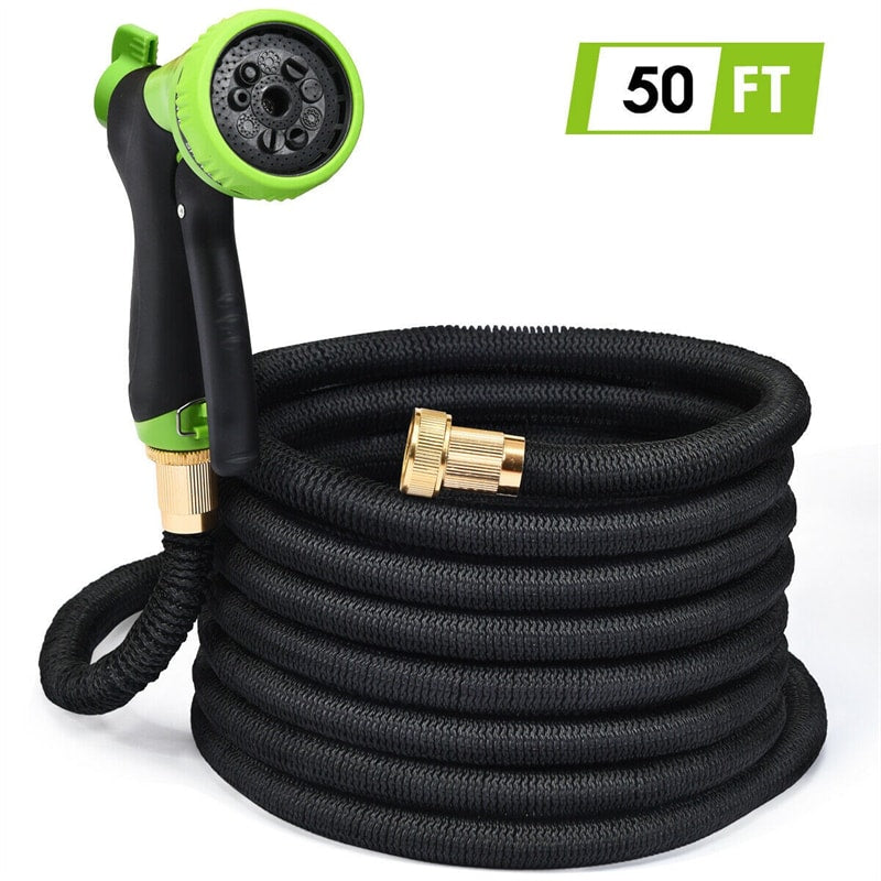 50ft Expandable Garden Hose Pipe with Spray Nozzle