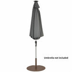 50 lbs Steel Patio Umbrella Base Stand with Wheels
