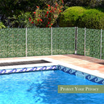 118" x 59" Artificial Hedge Faux Ivy Leaf Decorative Privacy Fence Greenery Wall Screen