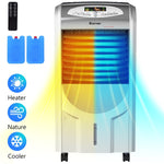 5 In 1 Portable Evaporative Air Cooler Fan & Heater Humidifier Function with Washable Filter & Remote Control