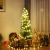 5ft PVC Artificial Slim Pencil Christmas Tree with Metal Stand