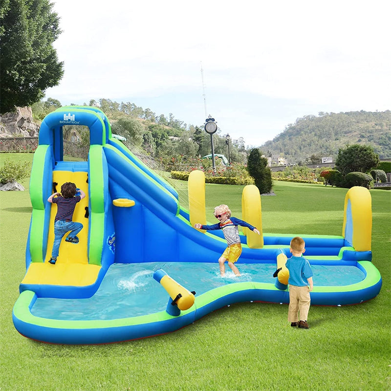 5 in 1 Giant Inflatable Water Slide Bouncer Water Park with 750W Blower