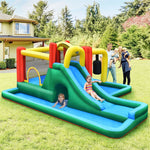 6 in 1 Inflatable Water Slide Jumping Bounce House Plash Pool Without Blower
