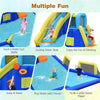 6-in-1 Kids Inflatable Water Slide Water Park Bounce House with 735W Air Blower