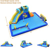 6-in-1 Kids Inflatable Water Slide Water Park Bounce House with 735W Air Blower