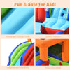 6-in-1 Pirate Ship Giant Water Park Kids Inflatable Water Slide Water Guns with 735W Blower