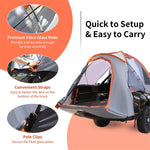 2-Person Pickup Truck Tent 6.4’-6.7’ Portable Truck Bed Tent with Removable Rainfly & Carrying Bag