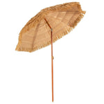 6.5 FT Thatched Tiki Umbrella Hawaiian Style Beach Umbrella Portable Patio Umbrella with Tilt Mechanism