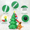 6.5ft Outdoor Inflatable Christmas Tree Santa Decor with LED Lights